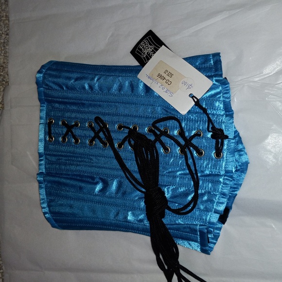 Steampunk Blue Long Underbust - Picture 3 of 5